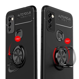 Funda Magnetica Soporte con Anillo Giratorio 360 para Samsung Galaxy M51 Azul 2