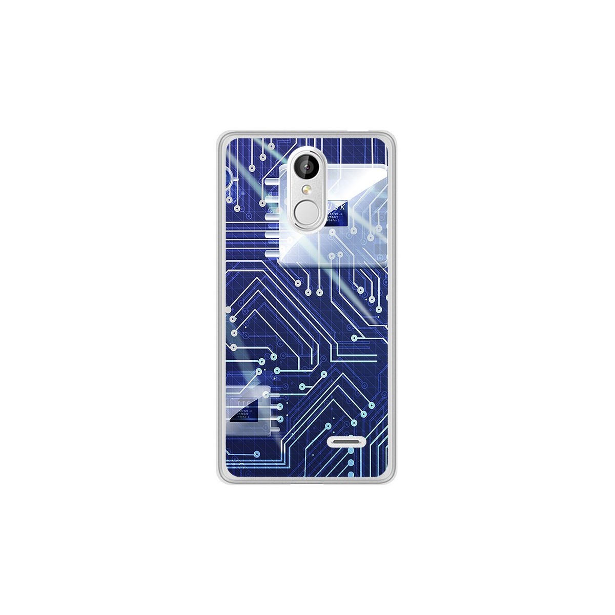 Funda Gel Tpu para Leagoo M5 Diseño Circuito Dibujos