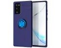 Funda Magnetica Soporte con Anillo Giratorio 360 para Samsung Galaxy S20 FE Azul