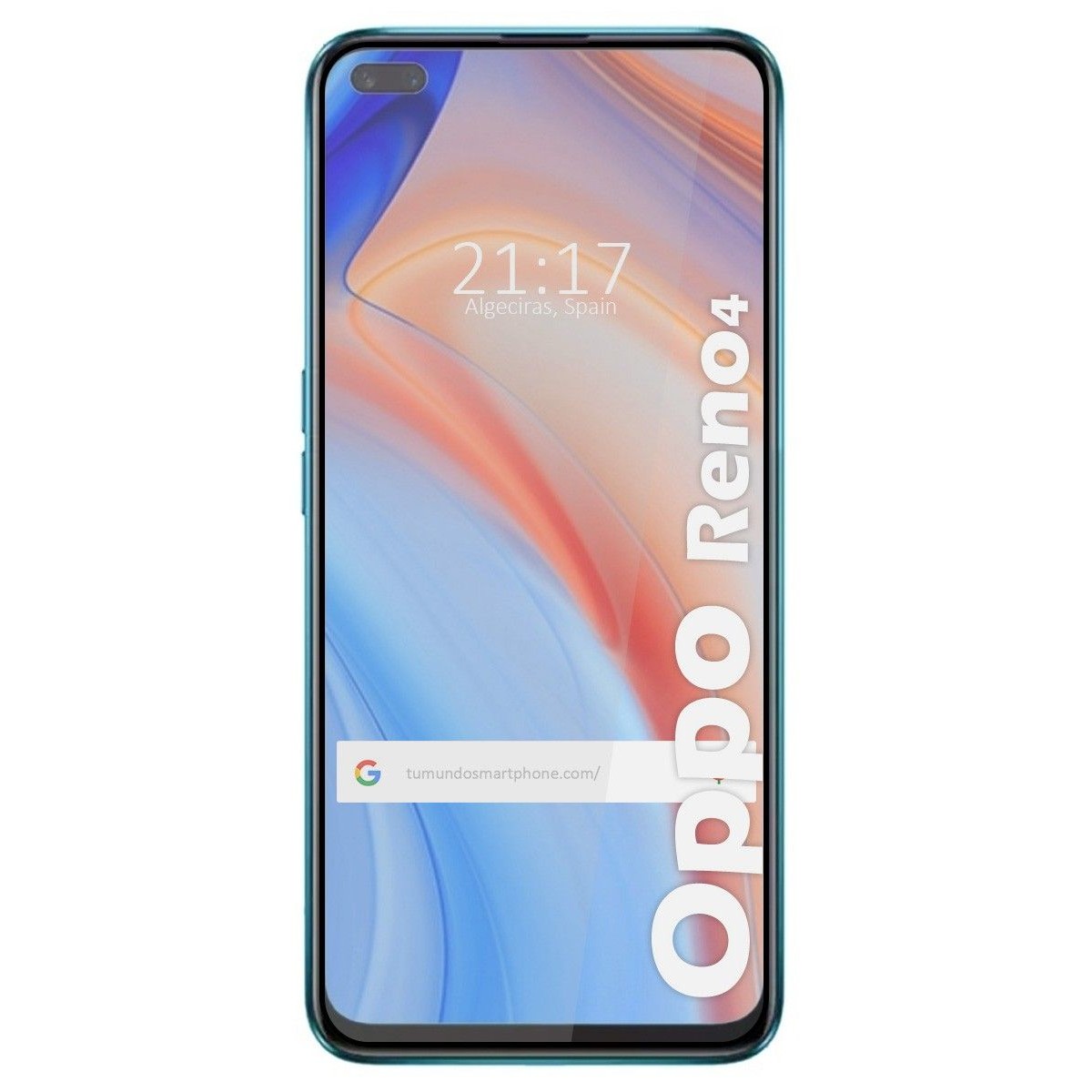 Protector Cristal Templado Completo 5D Full Glue Negro para Oppo Reno 4 5G Vidrio
