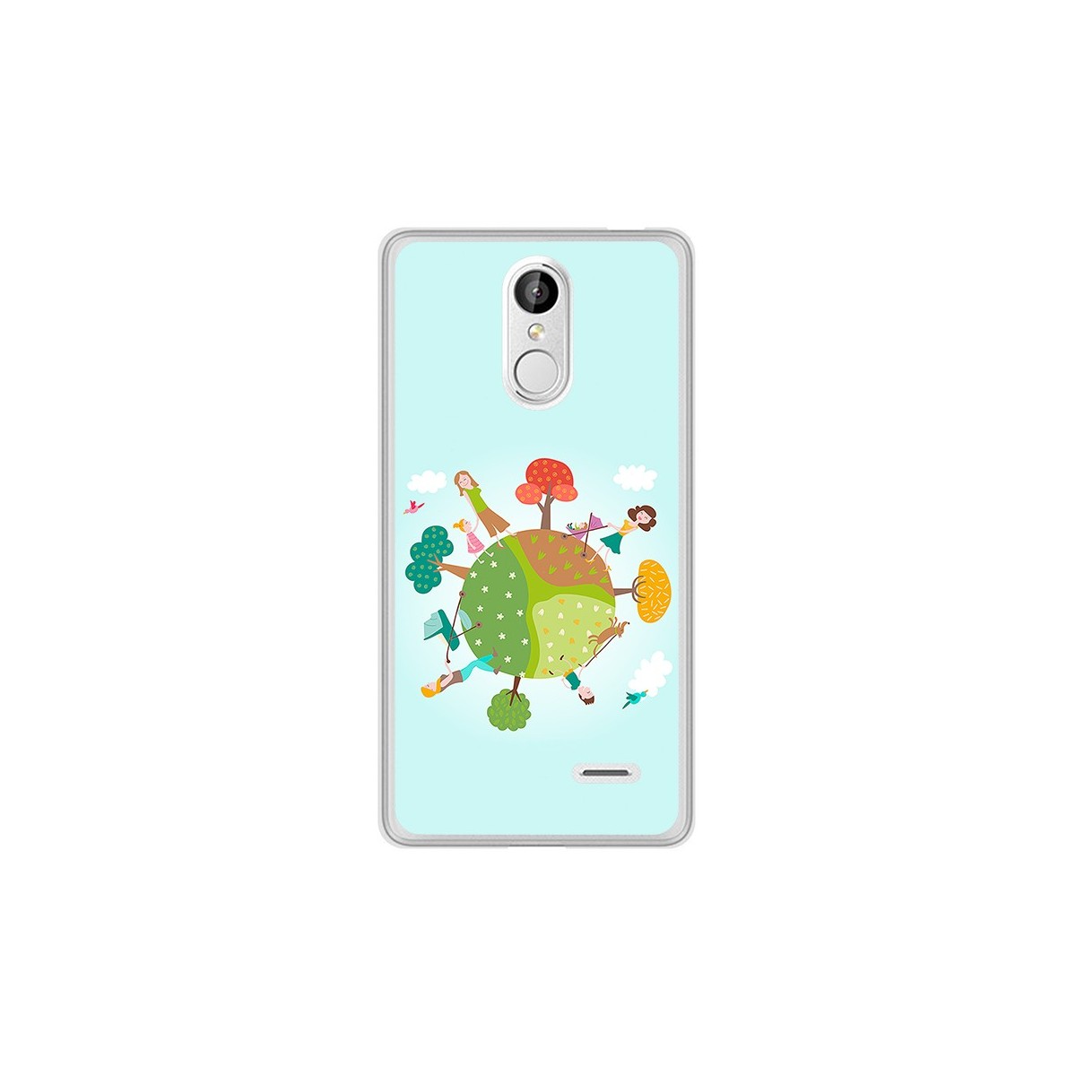 Funda Gel Tpu para Leagoo M5 Diseño Familia Dibujos