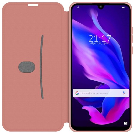 Funda Silicona Líquida con Tapa para Huawei P30 Lite color Rosa Pastel