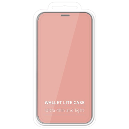 Funda Silicona Líquida con Tapa para Huawei P30 Lite color Rosa Pastel