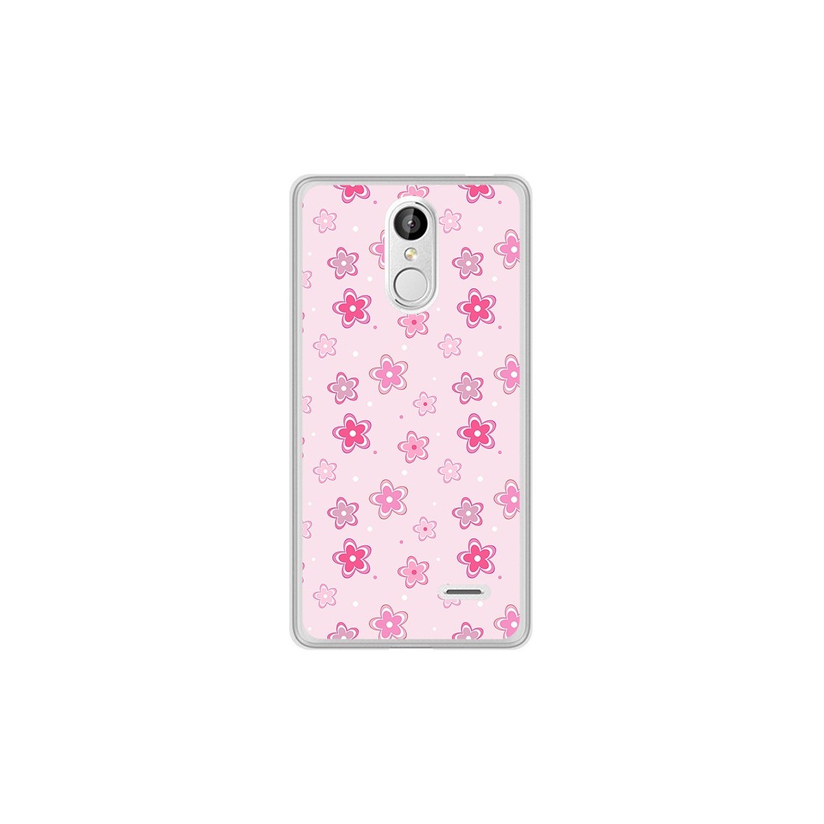 Funda Gel Tpu para Leagoo M5 Diseño Flores Dibujos