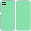 Funda Silicona Líquida con Tapa para Huawei P40 Lite color Verde Pastel