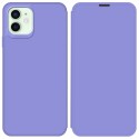 Funda Silicona Líquida con Tapa para Iphone 12 Mini (5.4) color Morado Pastel
