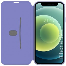 Funda Silicona Líquida con Tapa para Iphone 12 Mini (5.4) color Morado Pastel 2