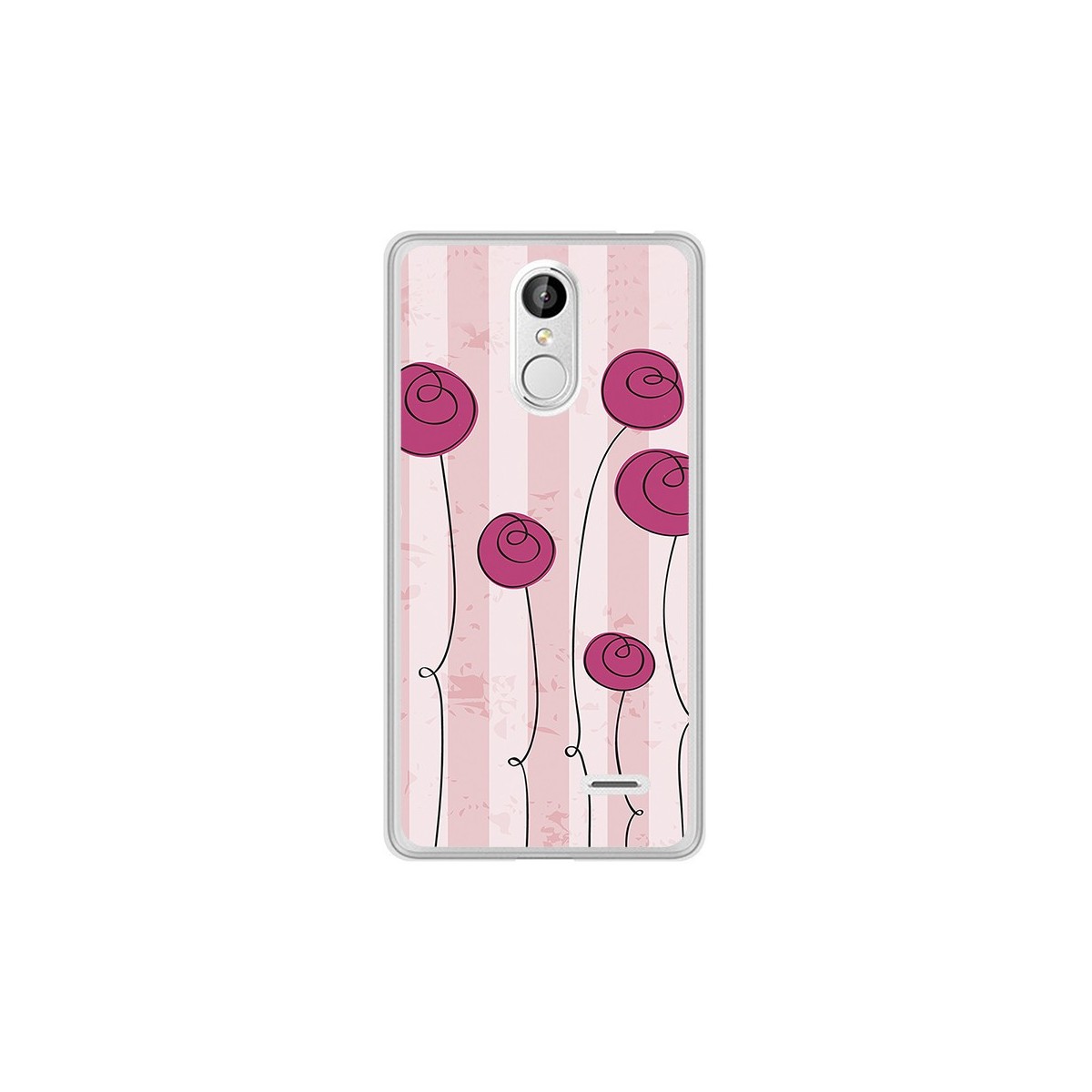 Funda Gel Tpu para Leagoo M5 Diseño Flores Vintage Dibujos