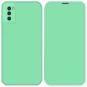 Funda Silicona Líquida con Tapa para Samsung Galaxy A41 color Verde Pastel