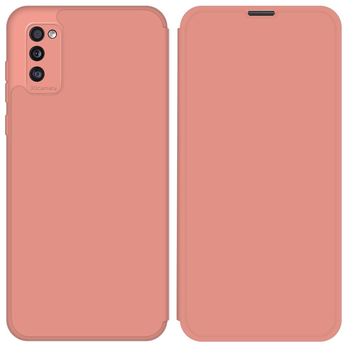 Funda Silicona Líquida con Tapa para Samsung Galaxy A41 color Rosa Pastel