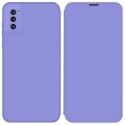 Funda Silicona Líquida con Tapa para Samsung Galaxy A41 color Morado Pastel