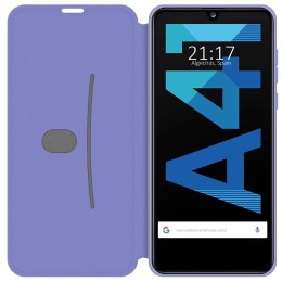 Funda Silicona Líquida con Tapa para Samsung Galaxy A41 color Morado Pastel 2