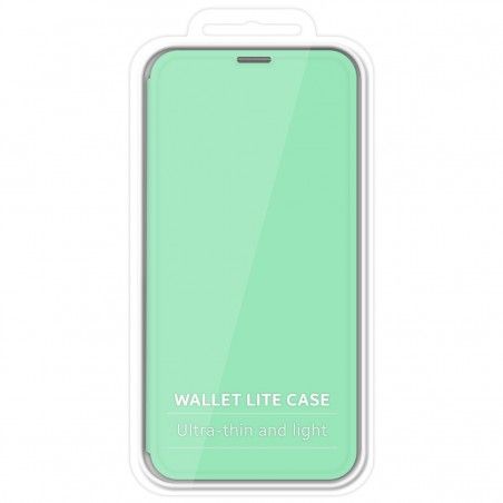 Funda Silicona Líquida con Tapa para Samsung Galaxy A51 color Verde Pastel