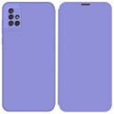 Funda Silicona Líquida con Tapa para Samsung Galaxy A51 color Morado Pastel