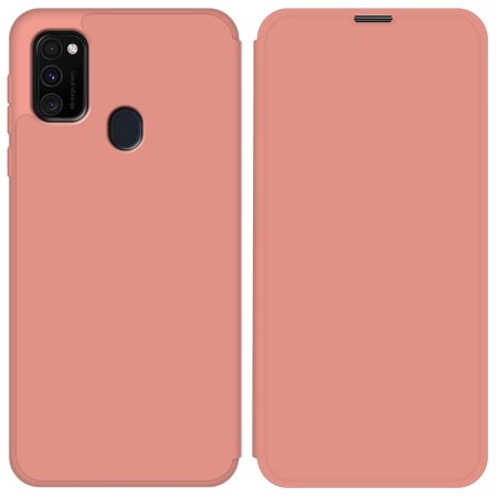 Funda Silicona Líquida con Tapa para Samsung Galaxy M30s / M21 color Rosa Pastel