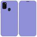 Funda Silicona Líquida con Tapa para Samsung Galaxy M30s / M21 color Morado Pastel