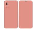Funda Silicona Líquida con Tapa para Xiaomi Redmi 9A color Rosa Pastel