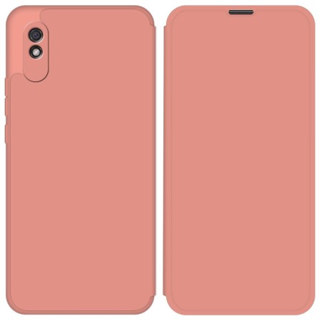 Funda Silicona Líquida con Tapa para Xiaomi Redmi 9A color Rosa Pastel