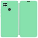 Funda Silicona Líquida con Tapa para Xiaomi Redmi 9C color Verde Pastel