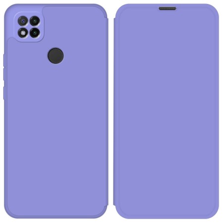 Funda Silicona Líquida con Tapa para Xiaomi Redmi 9C color Morado Pastel