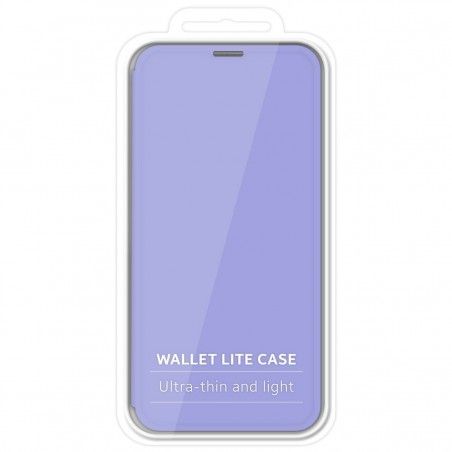Funda Silicona Líquida con Tapa para Xiaomi Redmi 9C color Morado Pastel