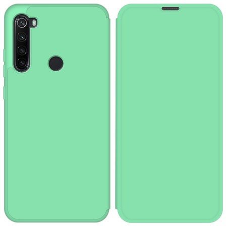Funda Silicona Líquida con Tapa para Xiaomi Redmi Note 8T color Verde Pastel