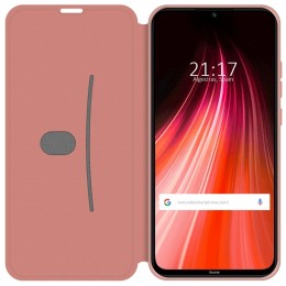 Funda Silicona Líquida con Tapa para Xiaomi Redmi Note 8T color Rosa Pastel 2