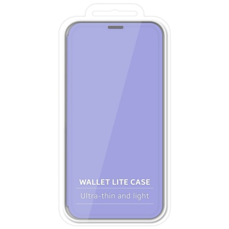 Funda Silicona Líquida con Tapa para Xiaomi Redmi Note 8T color Morado Pastel