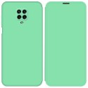 Funda Silicona Líquida con Tapa para Xiaomi Redmi Note 9S / Note 9 Pro color Verde Pastel