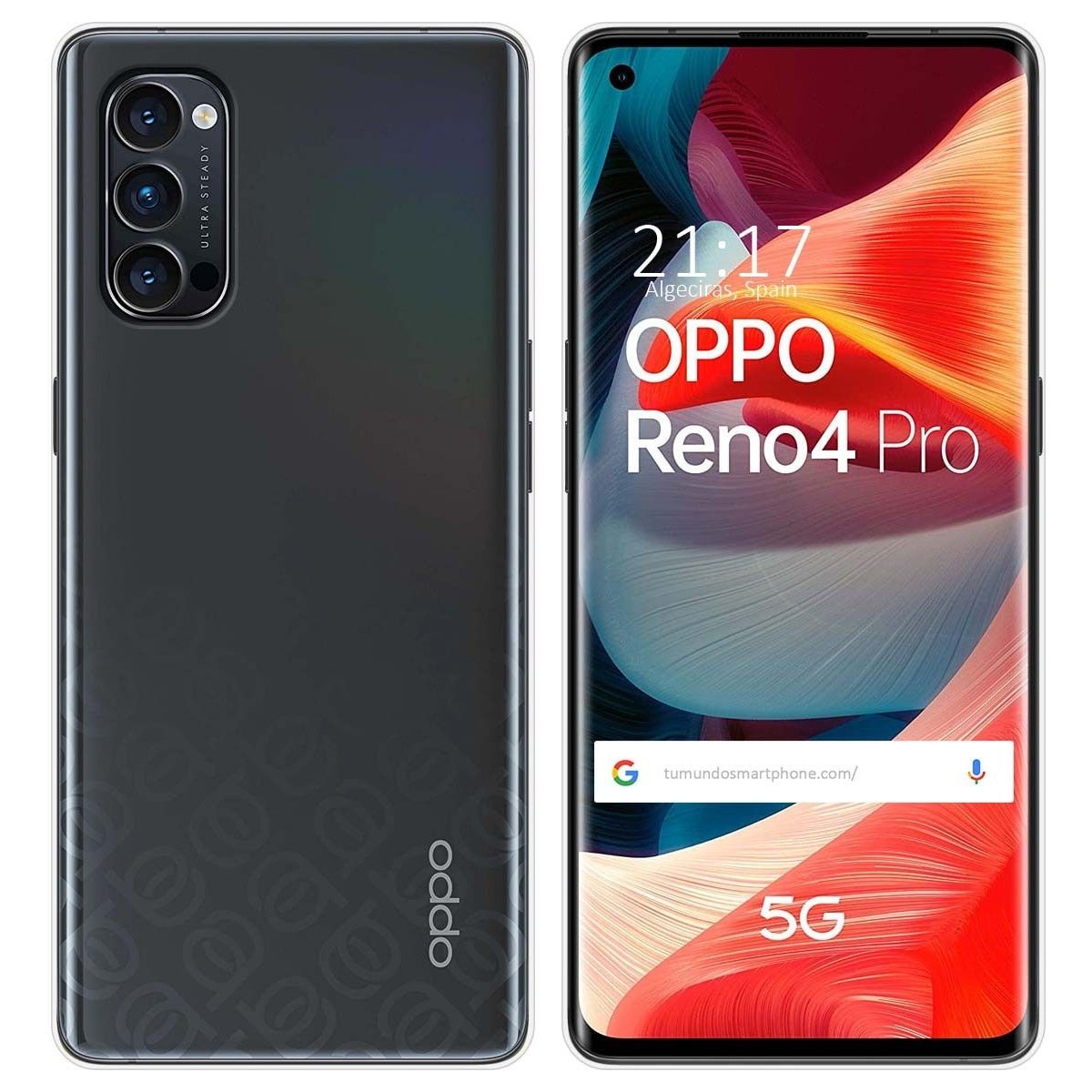 Funda Silicona Gel TPU Transparente para Oppo Reno 4 Pro 5G