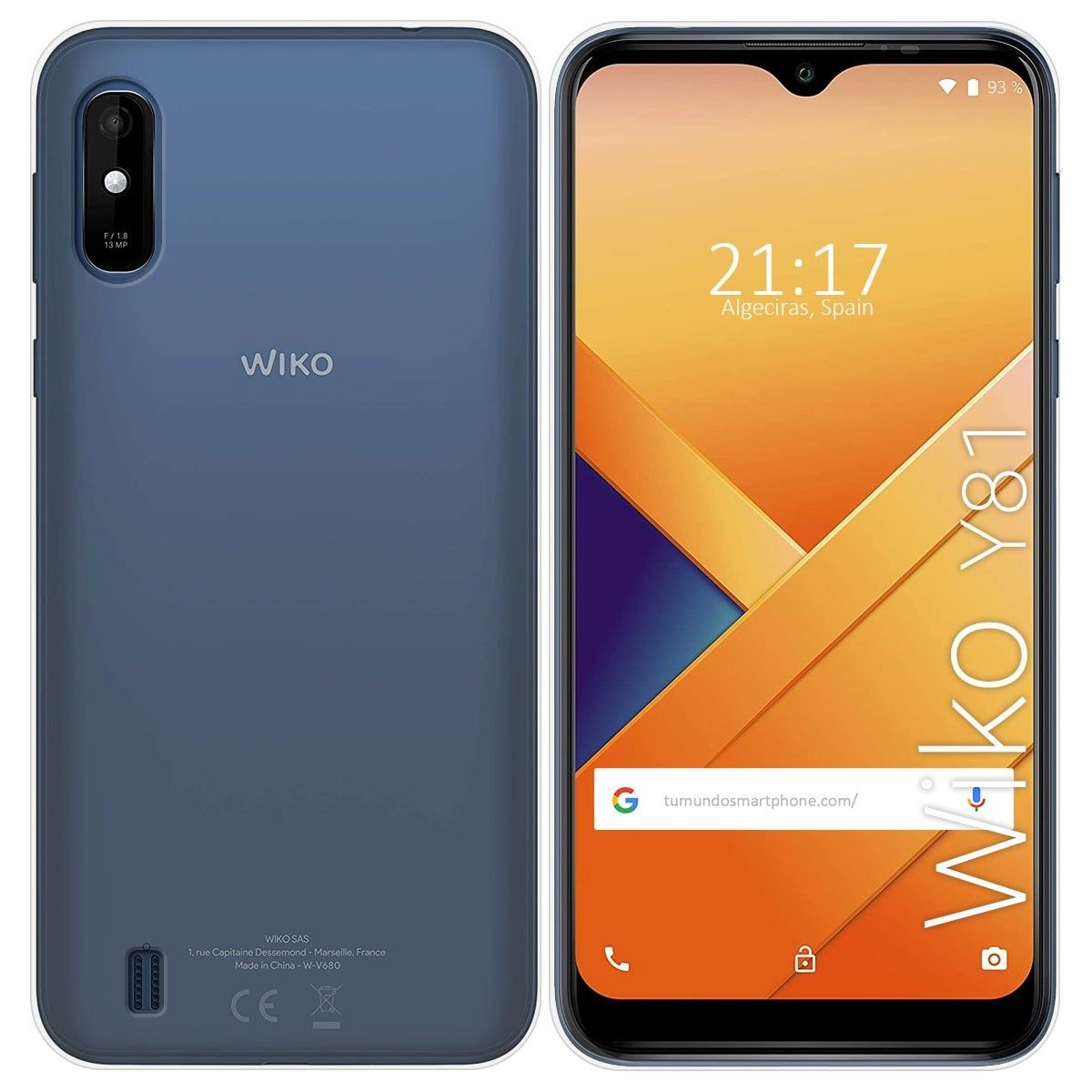 Funda Silicona Gel TPU Transparente para Wiko Y81