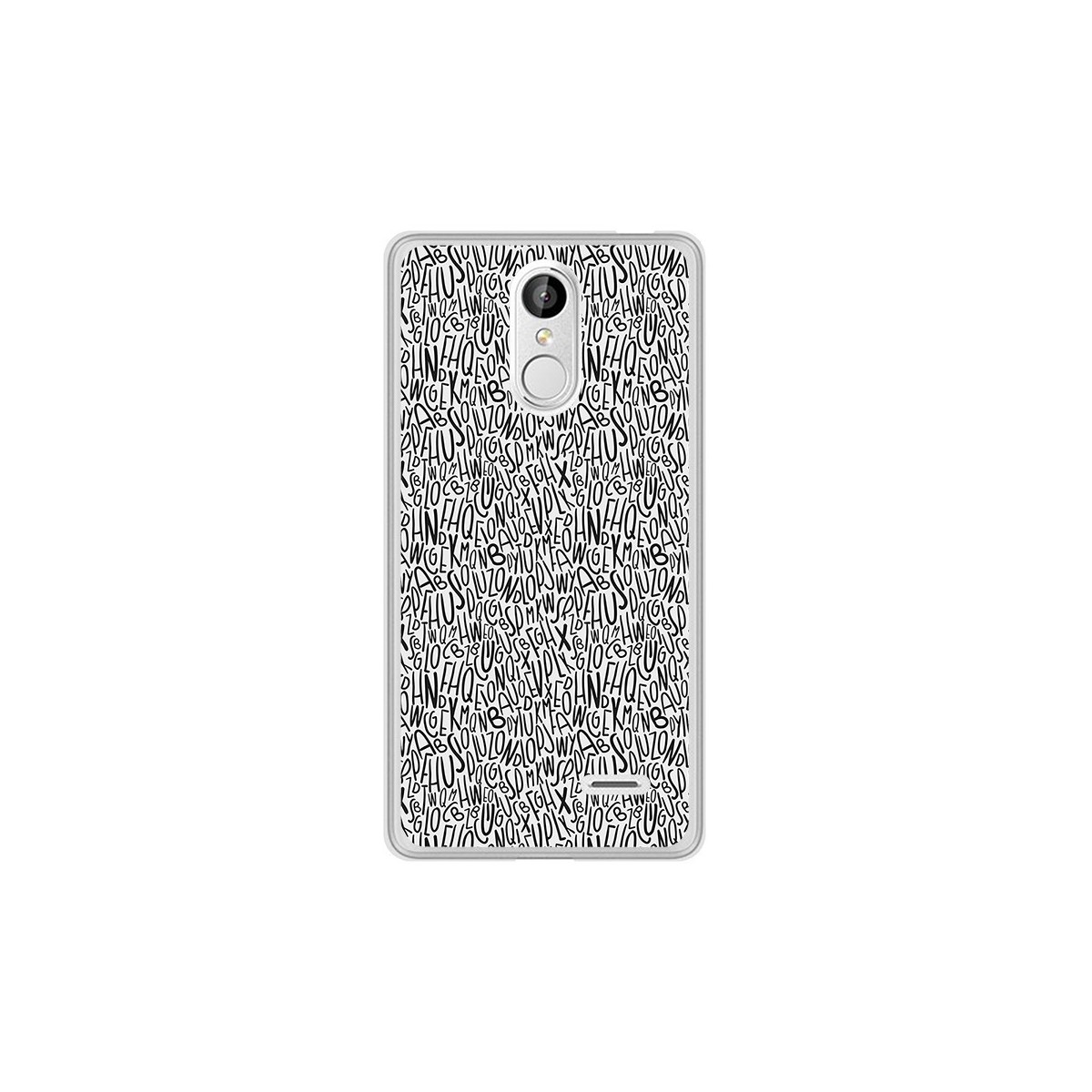Funda Gel Tpu para Leagoo M5 Diseño Letras Dibujos