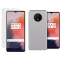 Pack 2 En 1 Funda Gel Transparente + Protector Cristal Templado para Oneplus 7T