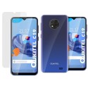 Pack 2 En 1 Funda Gel Transparente + Protector Cristal Templado para Oukitel C19