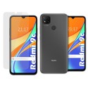 Pack 2 En 1 Funda Gel Transparente + Protector Cristal Templado para Xiaomi Redmi 9C