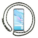 Funda Colgante Transparente para Xiaomi Mi 10T Lite con Cordon Verde / Dorado