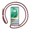 Funda Colgante Transparente para Xiaomi Mi 10T / MI 10T Pro con Cordon Rosa / Dorado