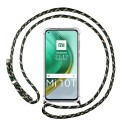 Funda Colgante Transparente para Xiaomi Mi 10T / MI 10T Pro con Cordon Verde / Dorado