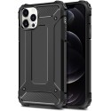 Funda Tipo Hybrid Tough Armor (Pc+Tpu) Negra para Iphone 12 Pro Max (6.7)