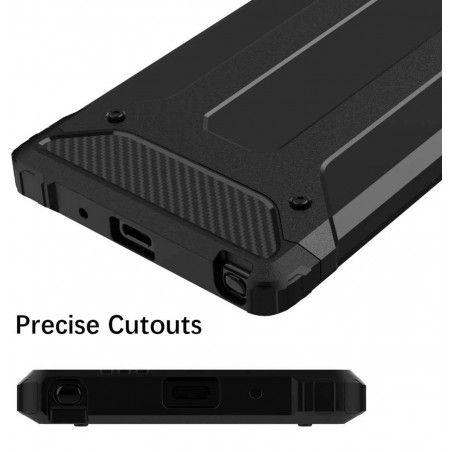 Funda Tipo Hybrid Tough Armor (Pc+Tpu) Negra para  Samsung Galaxy Note 20