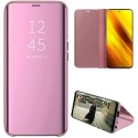 Funda Flip Cover Clear View para Xiaomi POCO X3 NFC / X3 PRO color Rosa