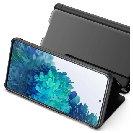 Funda Flip Cover Clear View para Samsung Galaxy S20 FE color Negra