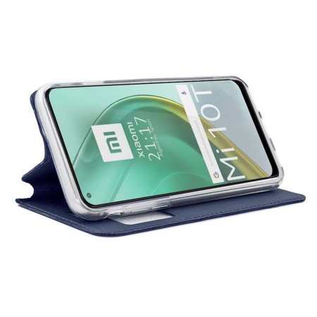 Funda Libro Soporte con Ventana para Xiaomi Mi 10T / Mi 10T Pro color Azul