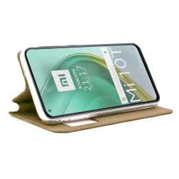 Funda Libro Soporte con Ventana para Xiaomi Mi 10T / Mi 10T Pro color Dorada 2
