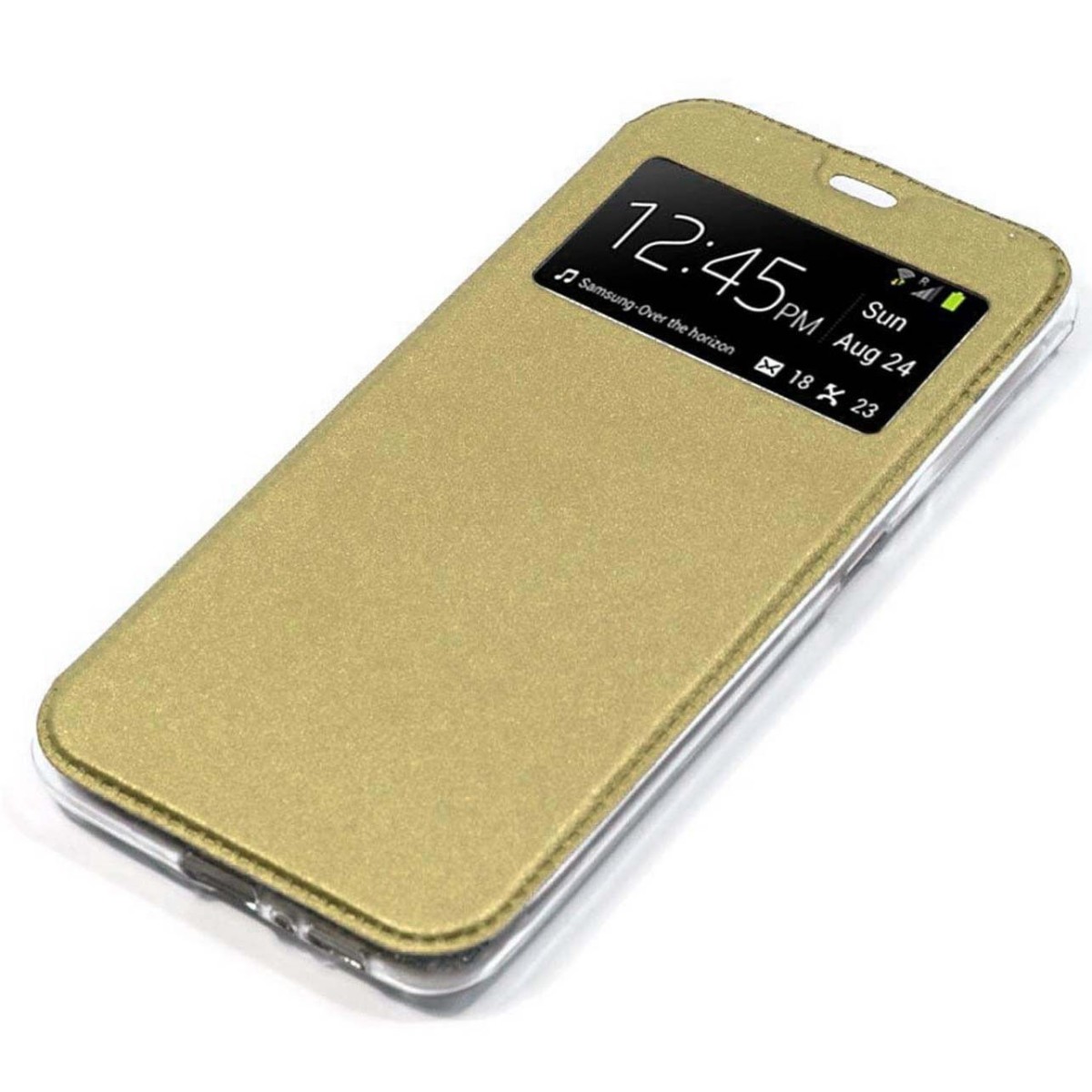 Funda Libro Soporte con Ventana para Xiaomi Mi 10T / Mi 10T Pro color Dorada