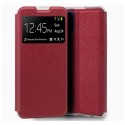 Funda Libro Soporte con Ventana para Xiaomi Mi 10T / Mi 10T Pro color Roja