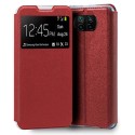 Funda Libro Soporte con Ventana para Xiaomi Mi 10T Lite Color Roja