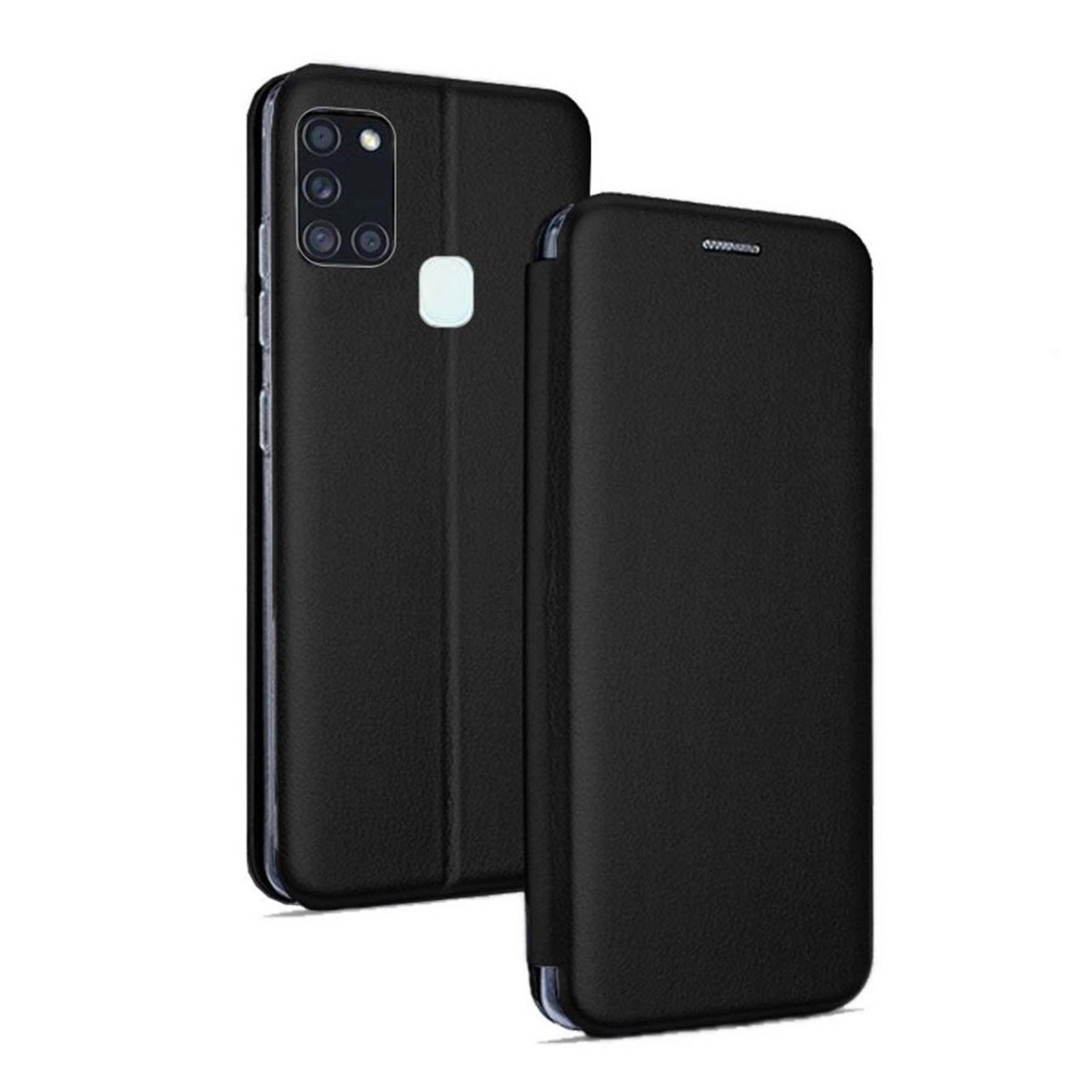 Funda Libro Soporte Magnética Elegance Negra para Samsung Galaxy A21s