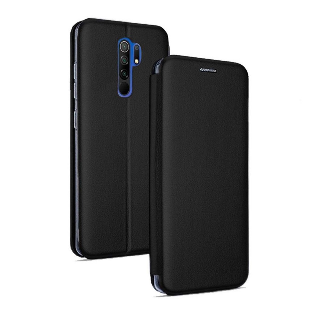 Funda Libro Soporte Magnética Elegance Negra para Xiaomi Redmi 9