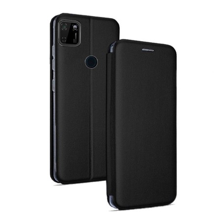 Funda Libro Soporte Magnética Elegance Negra para Xiaomi Redmi 9C